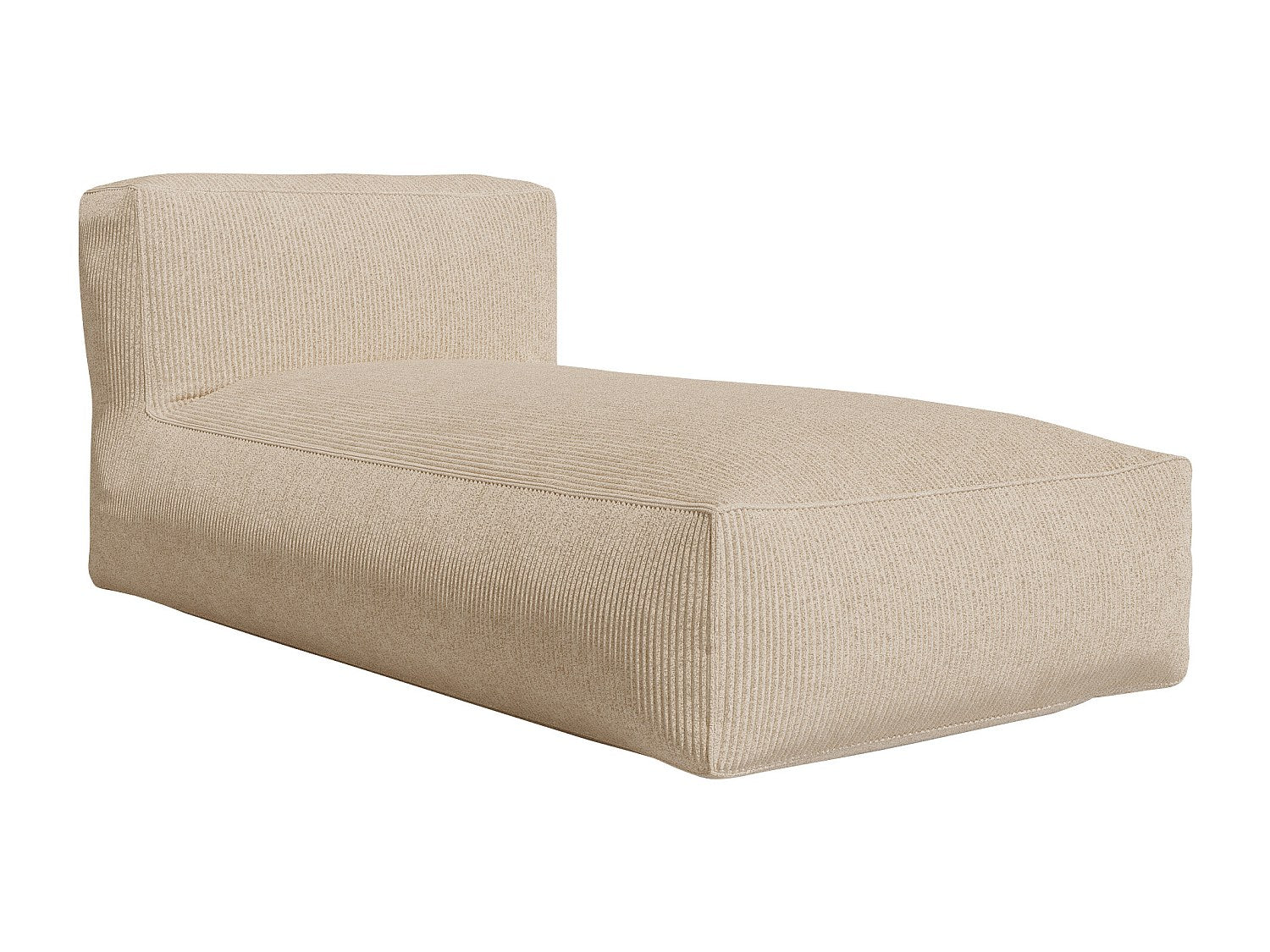 Angle pour canapé modulable beige velours