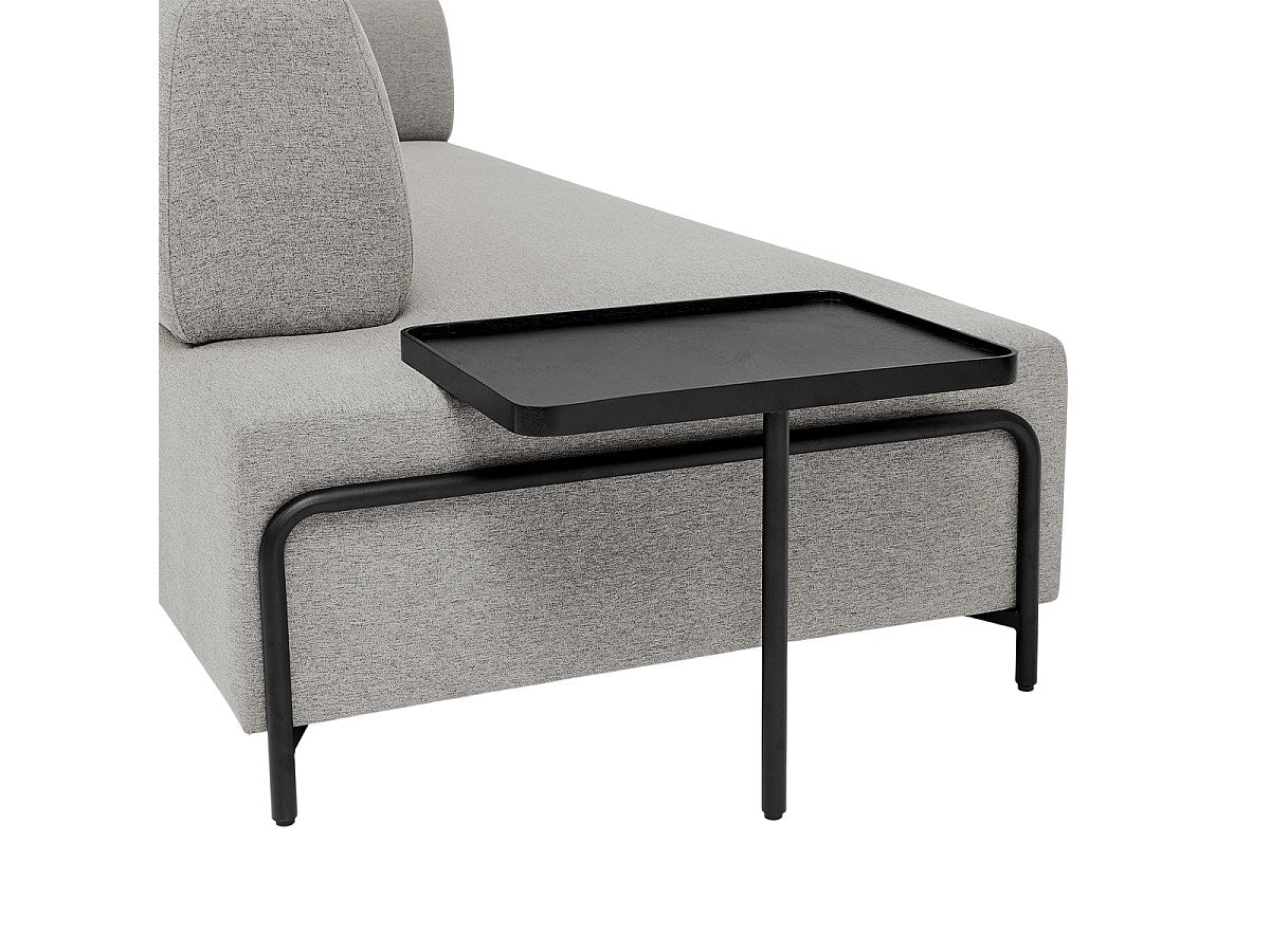 Canapé modulable 3 places gris tissu