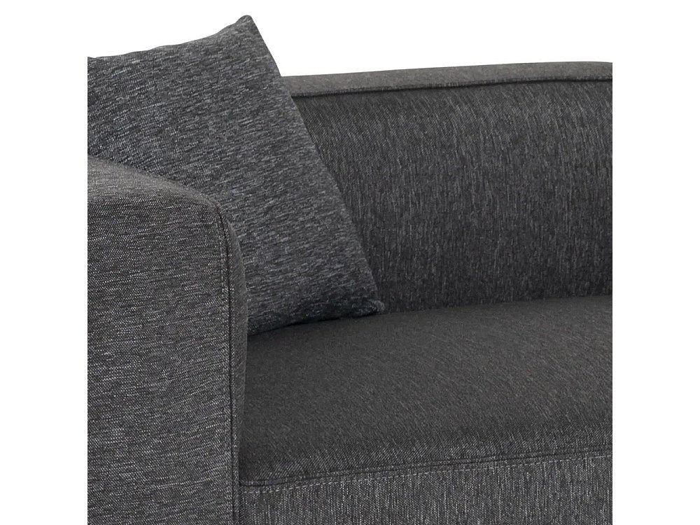 Canapé modulable 3 places gris tissu