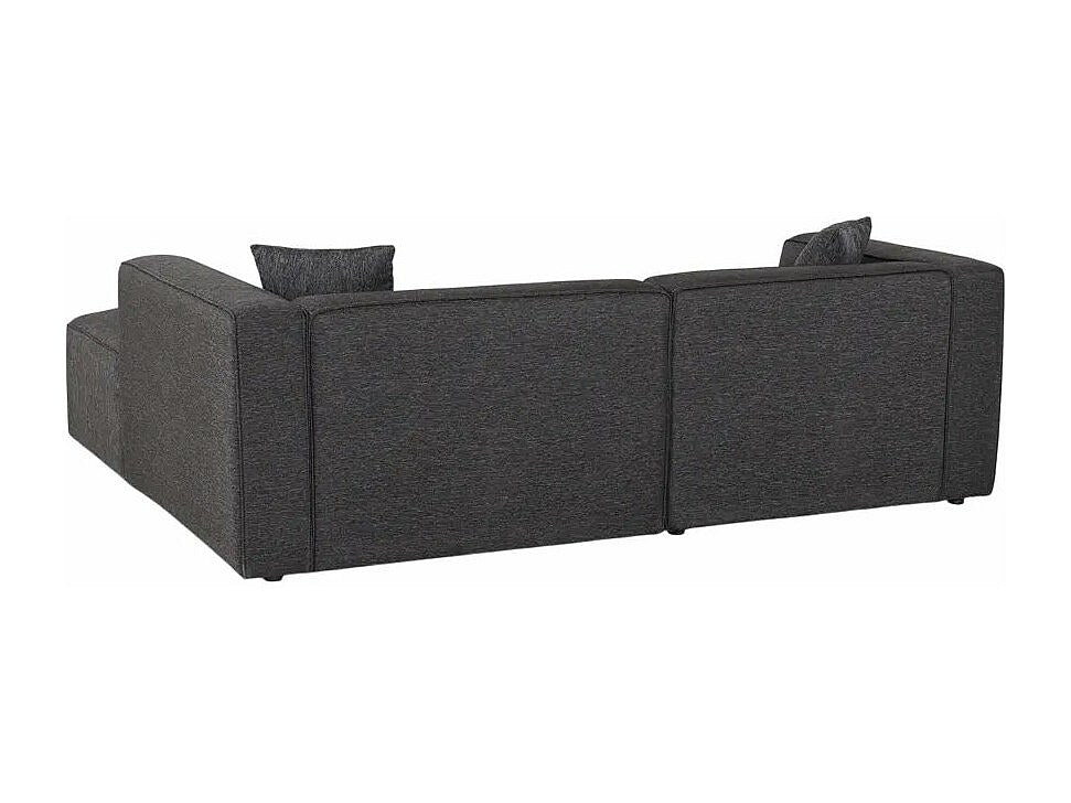 Canapé modulable 3 places gris tissu