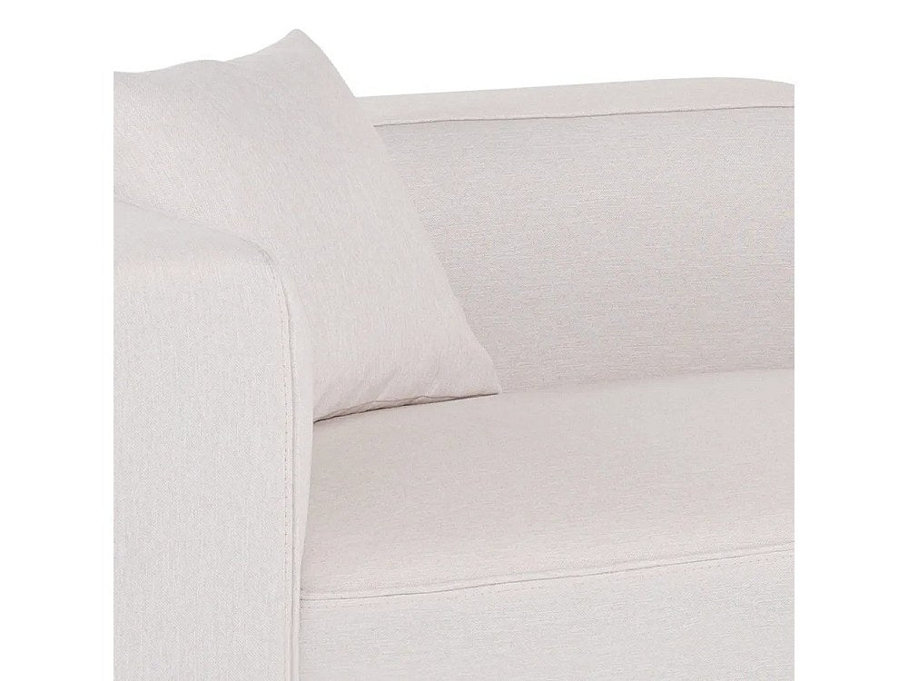 Canapé modulable 3 places beige tissu