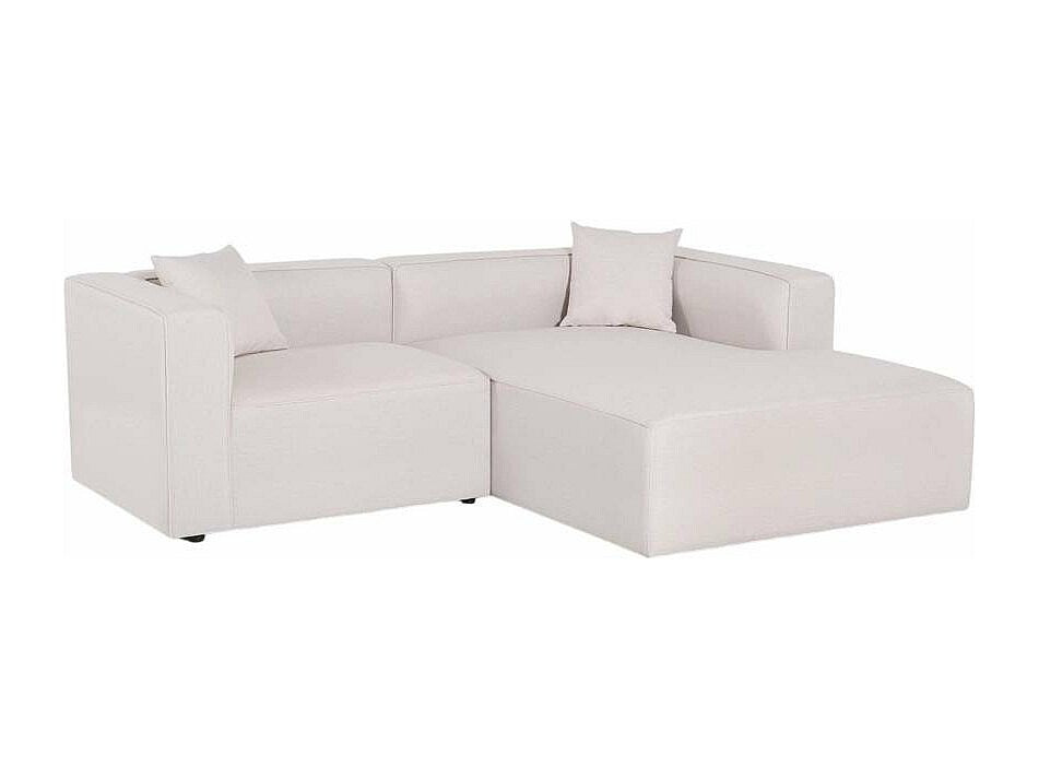 Canapé modulable 3 places beige tissu