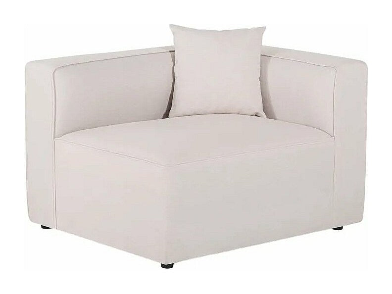 Canapé modulable 3 places beige tissu