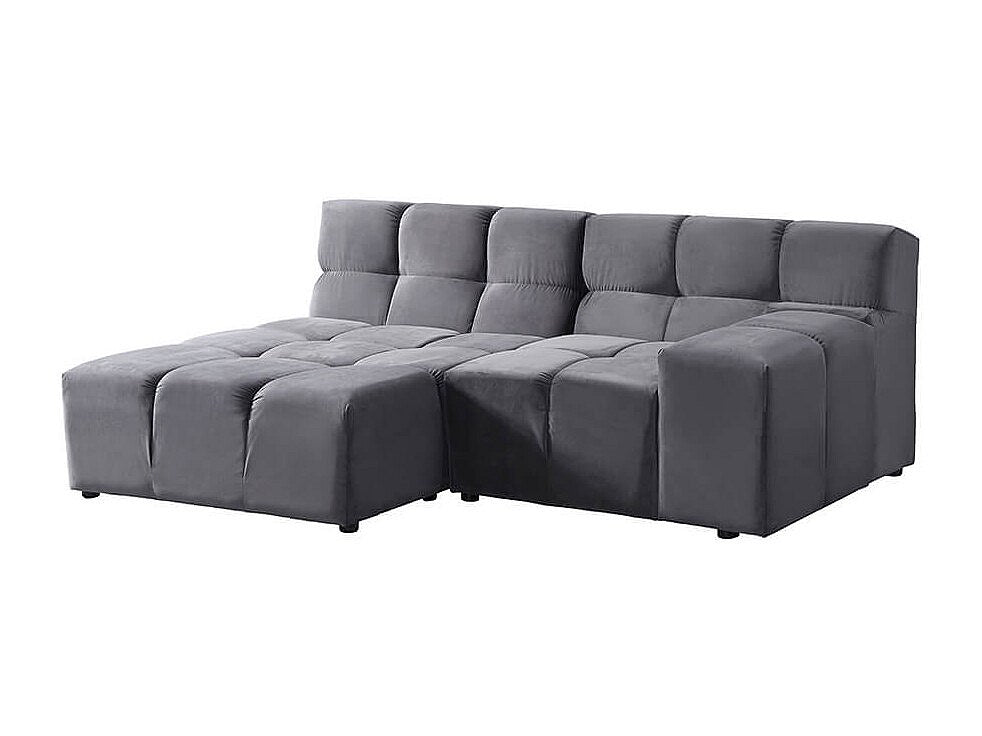 Canapé modulable gris tissu