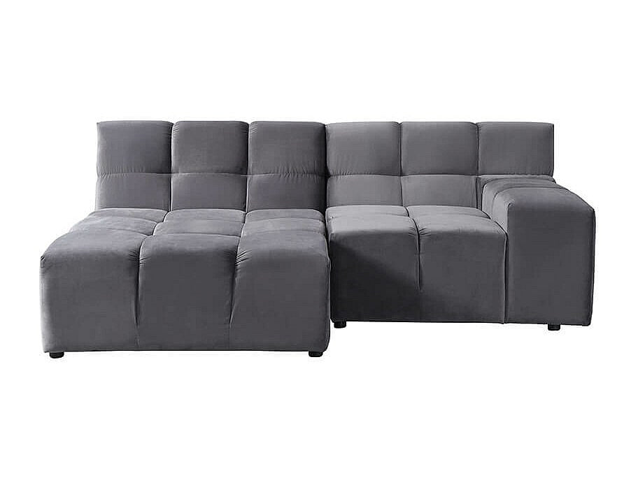 Canapé modulable gris tissu