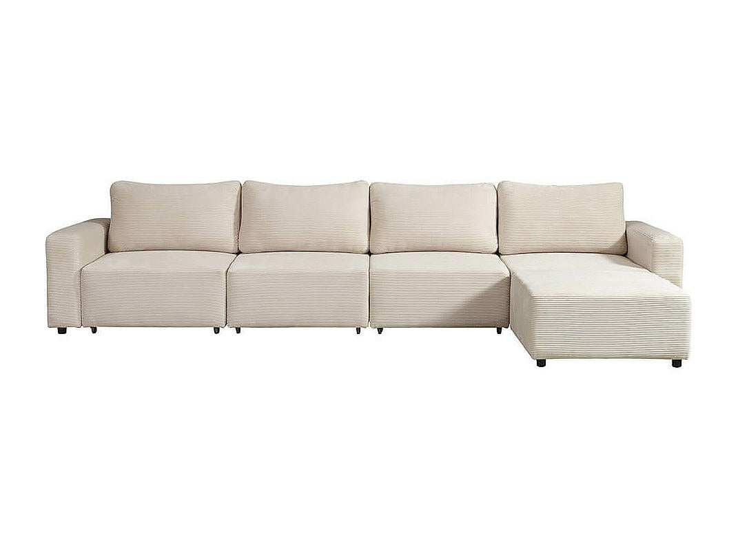 Canapé modulable convertible beige tissu