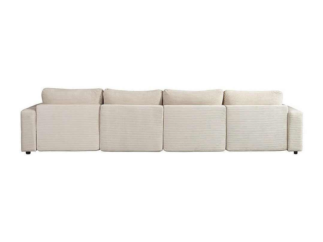 Canapé modulable convertible beige tissu