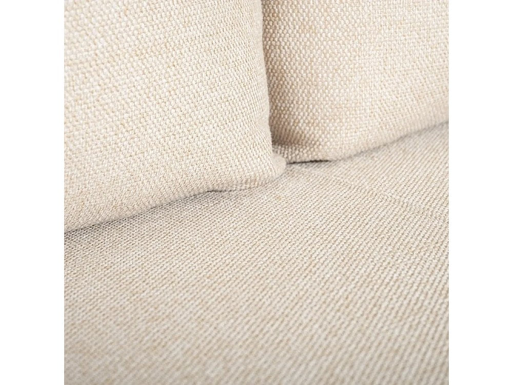 Méridienne pour canapé modulable 3 places beige tissu
