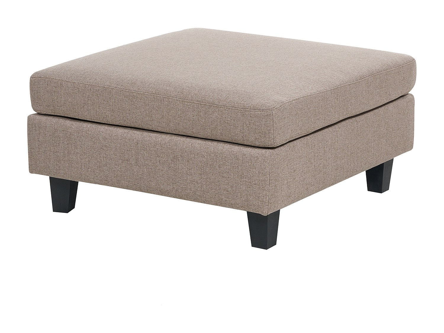 Canapé modulable 3 places marron tissu