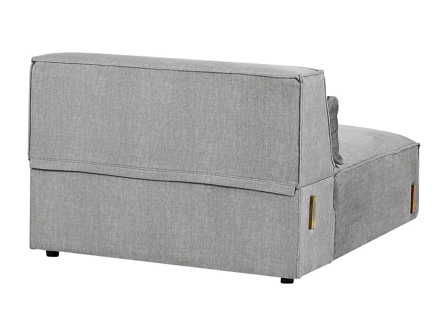 Canapé modulable 2 places gris tissu