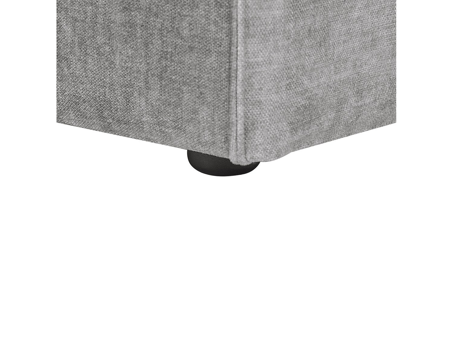 Canapé modulable 2 places gris tissu