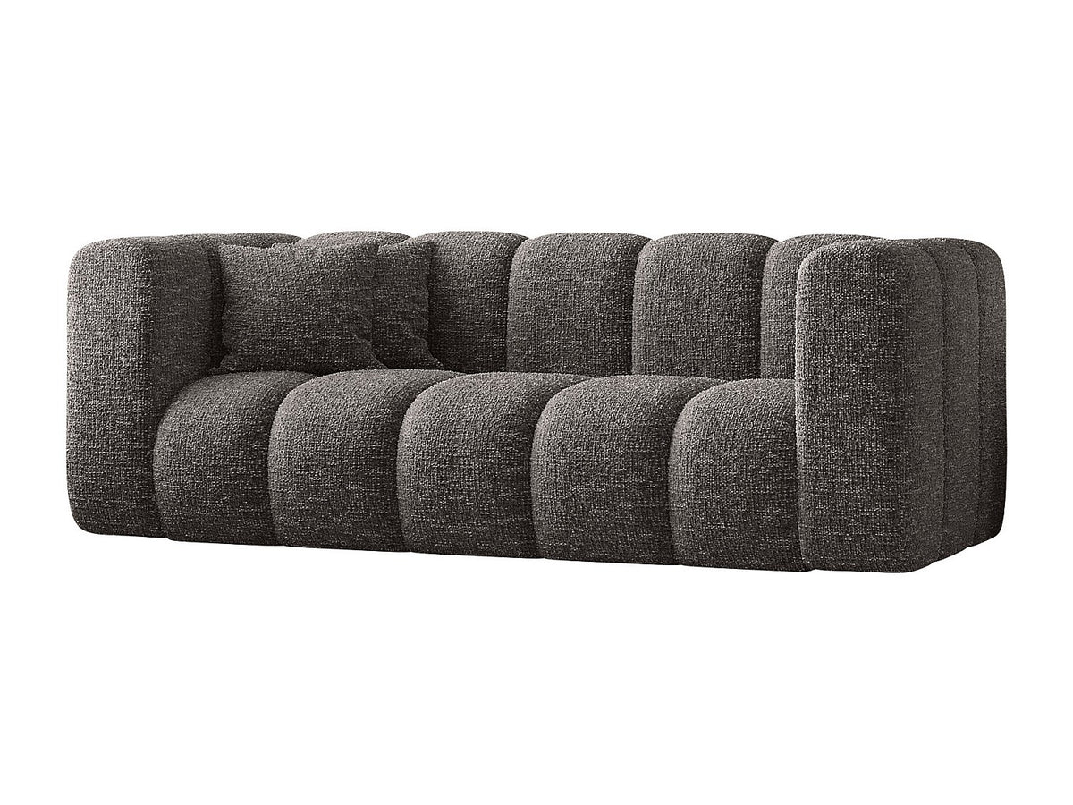 Canapé modulable gris tissu