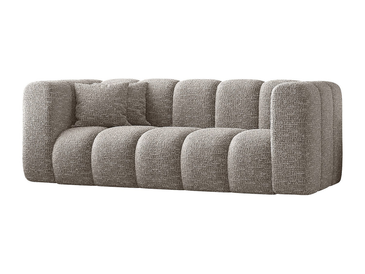 Canapé modulable gris tissu