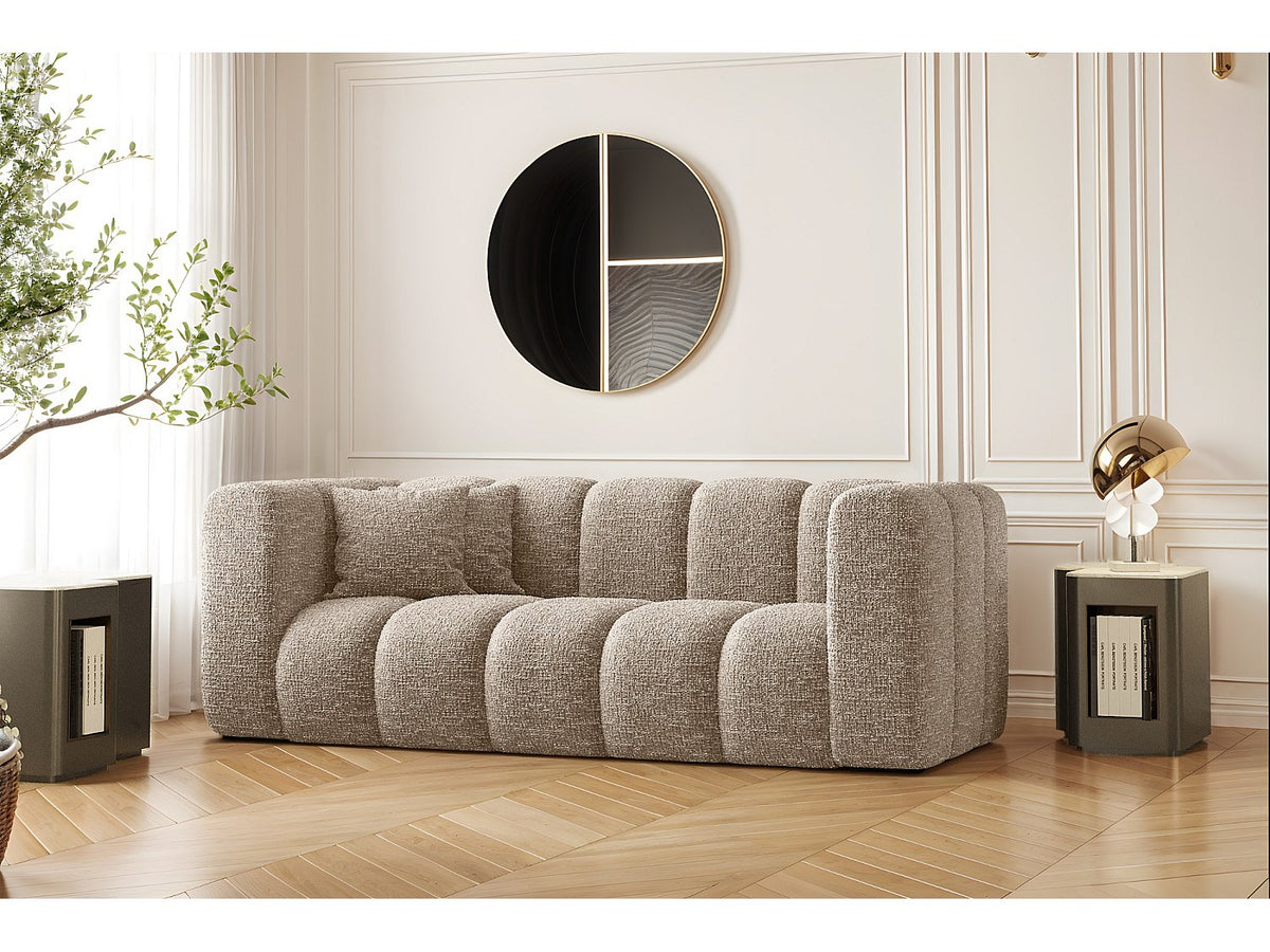 Canapé modulable beige tissu