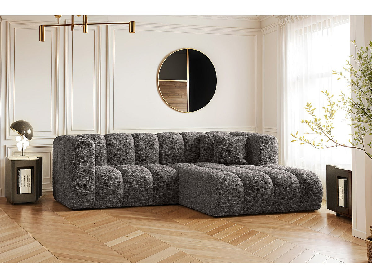 Canapé modulable gris tissu