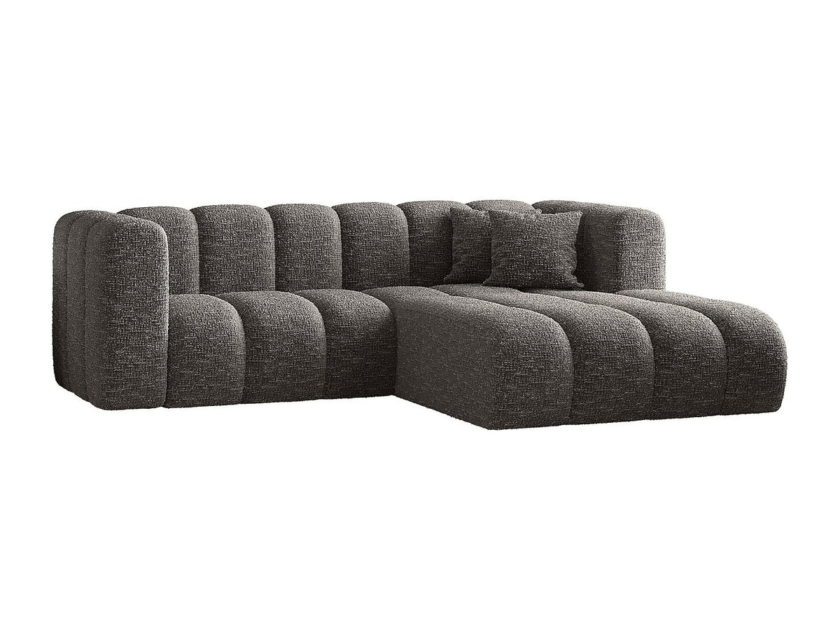 Canapé modulable gris tissu