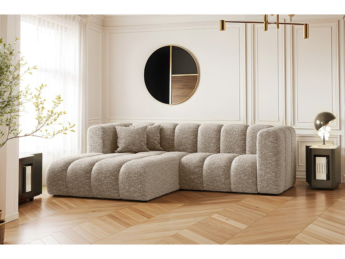 Canapé modulable beige tissu