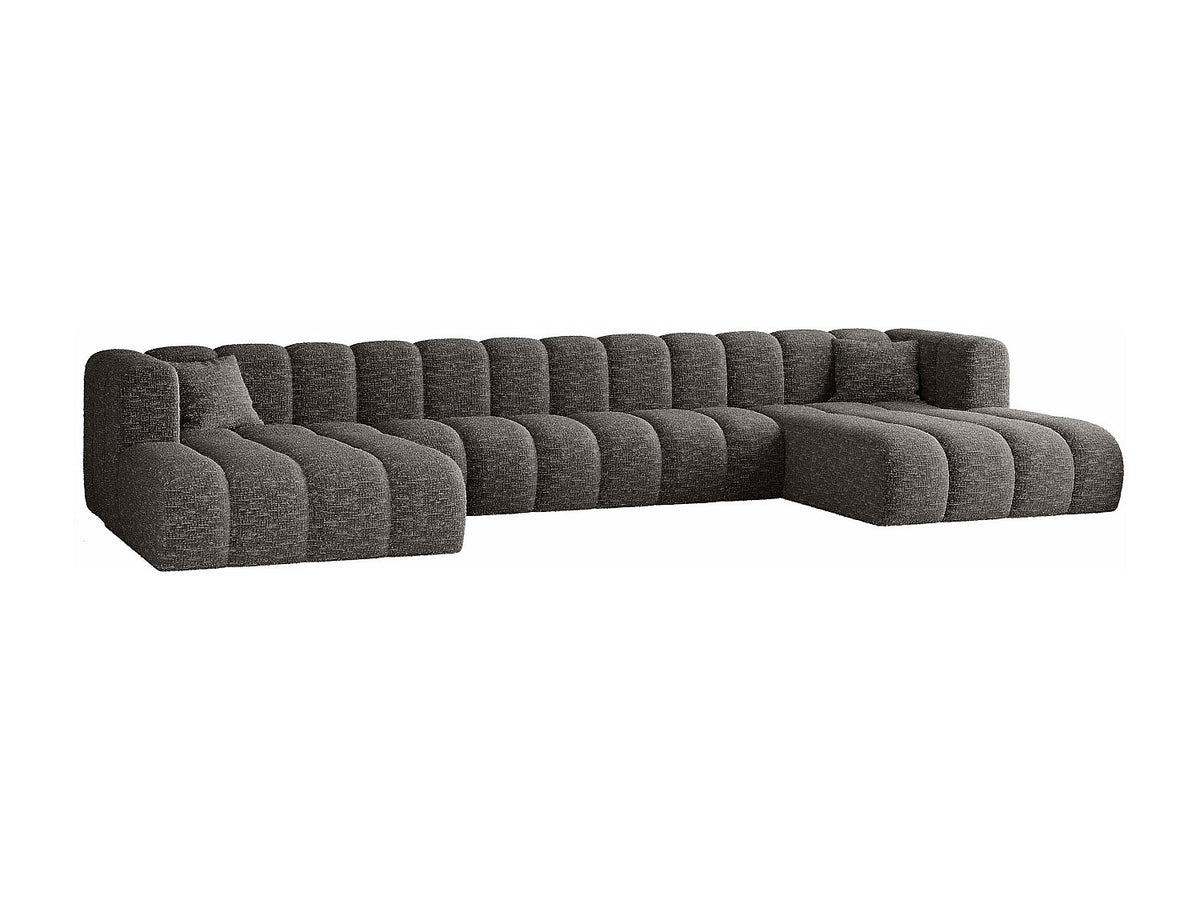 Canapé modulable gris tissu