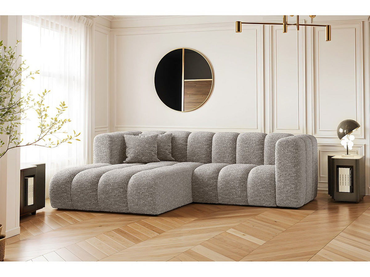 Canapé modulable gris tissu