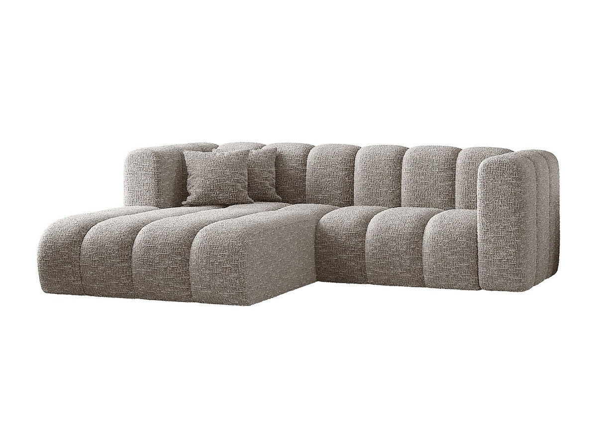 Canapé modulable gris tissu