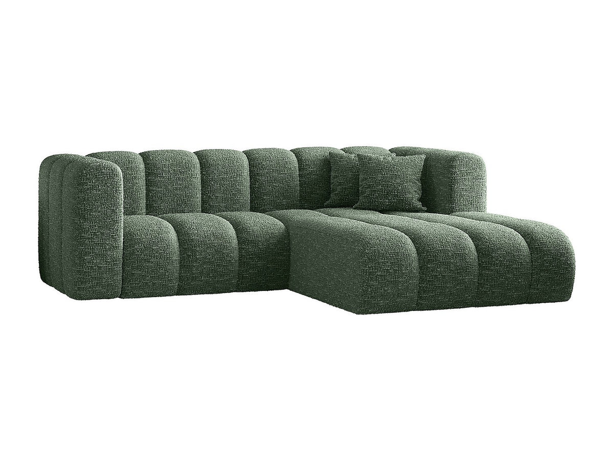 Canapé modulable vert tissu