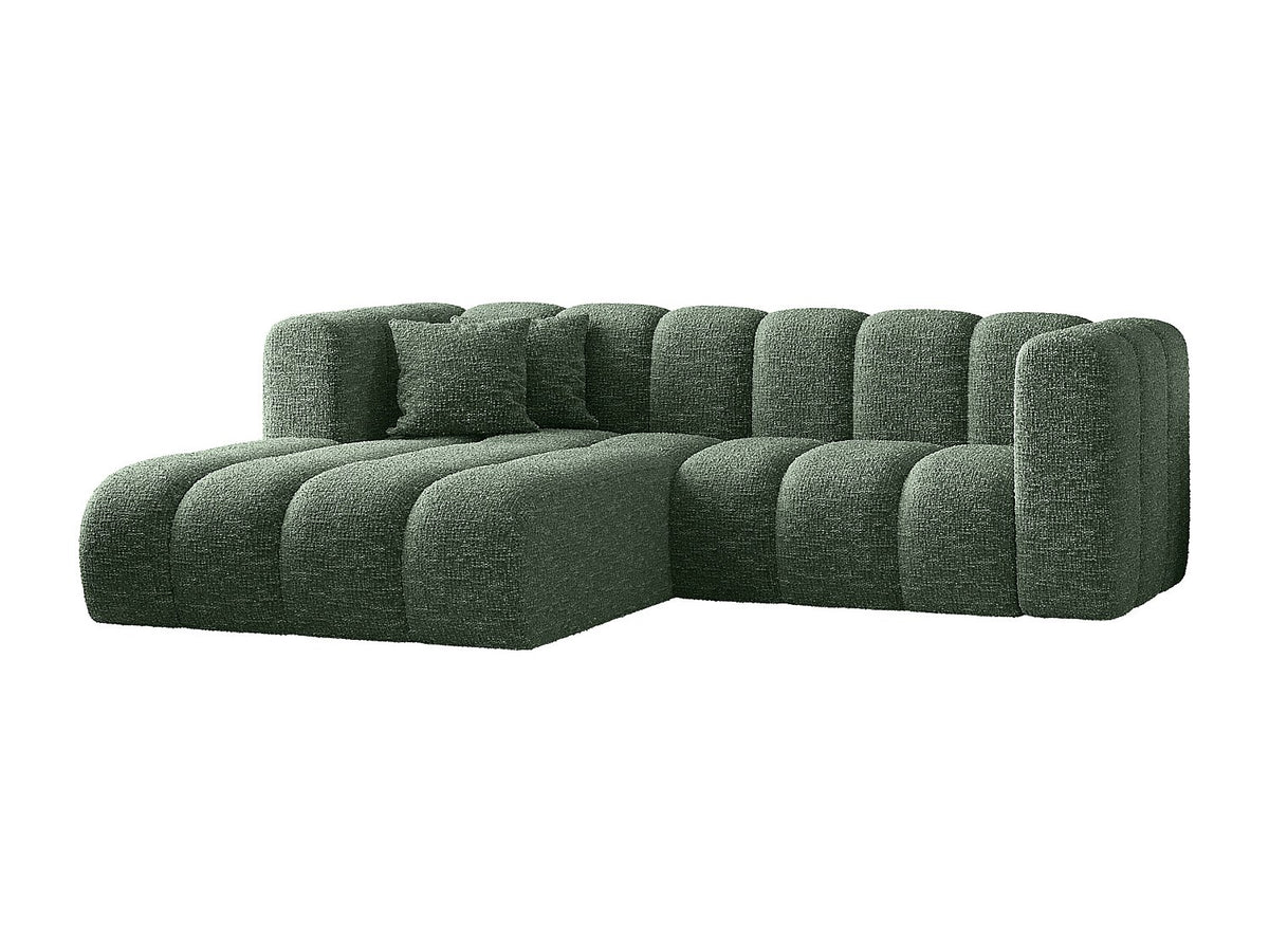 Canapé modulable vert tissu