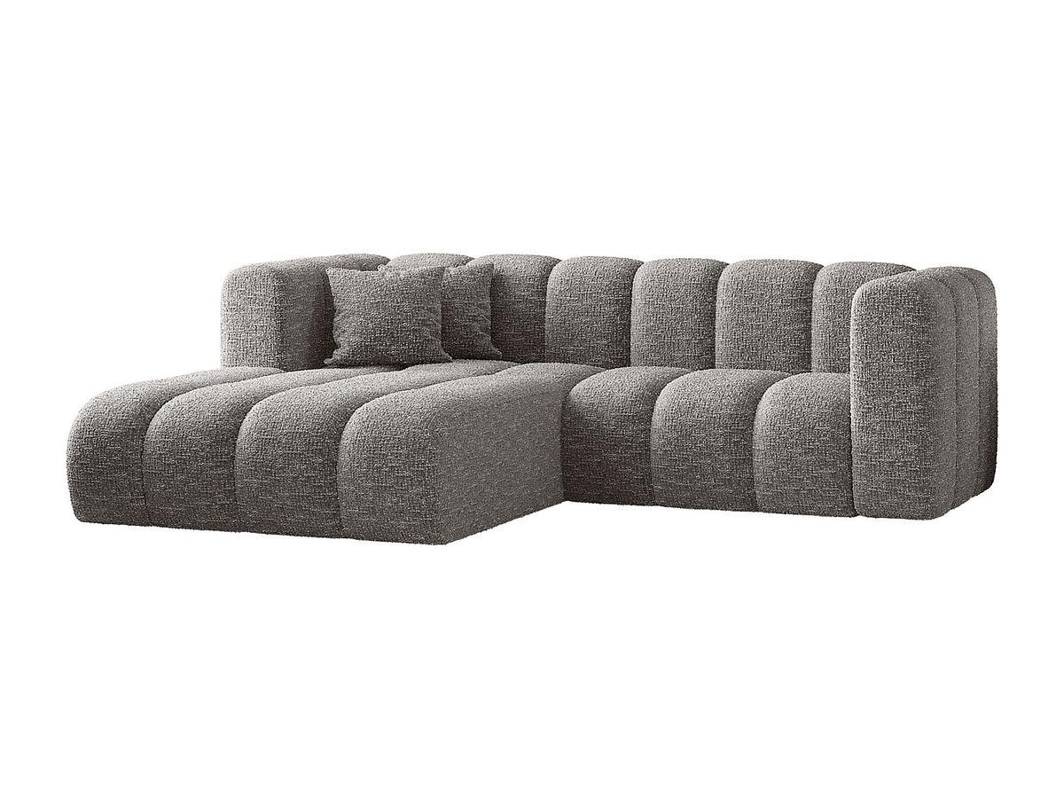 Canapé modulable gris tissu