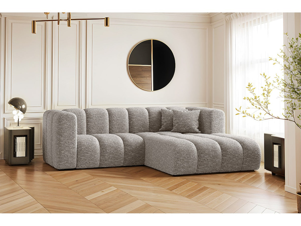 Canapé modulable gris tissu