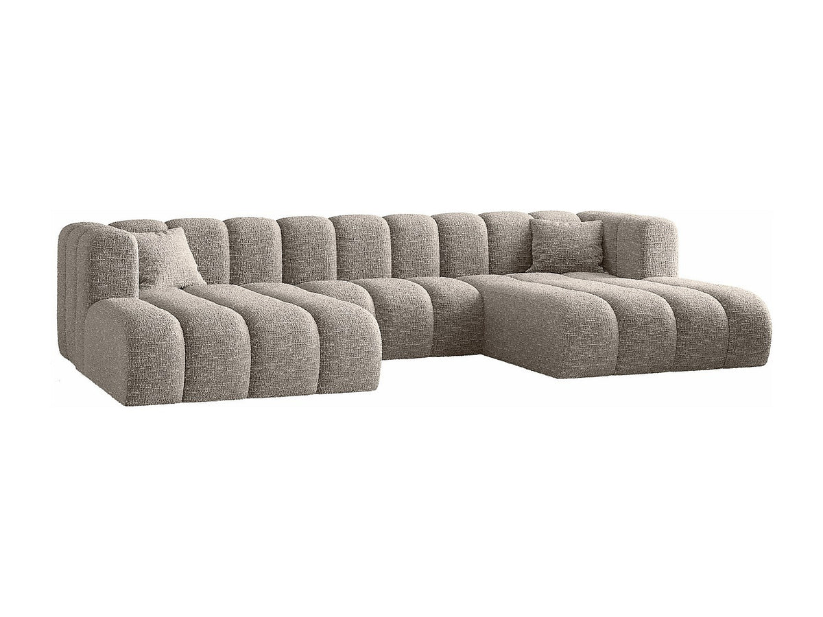 Canapé modulable gris tissu