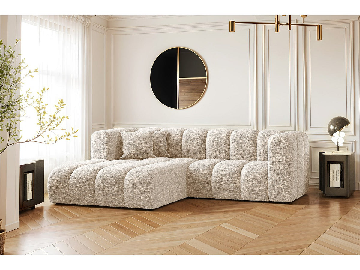 Canapé modulable beige tissu