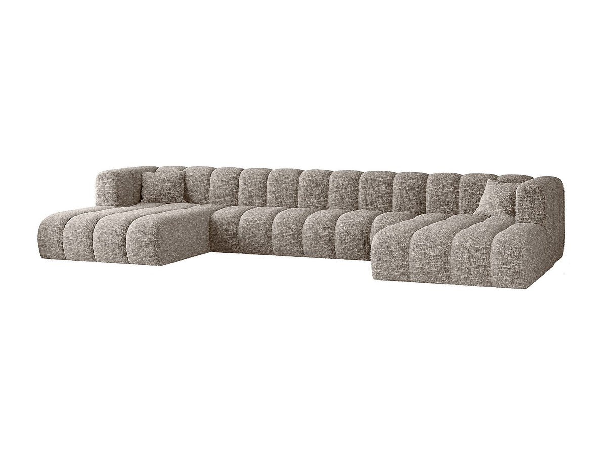 Canapé modulable gris tissu