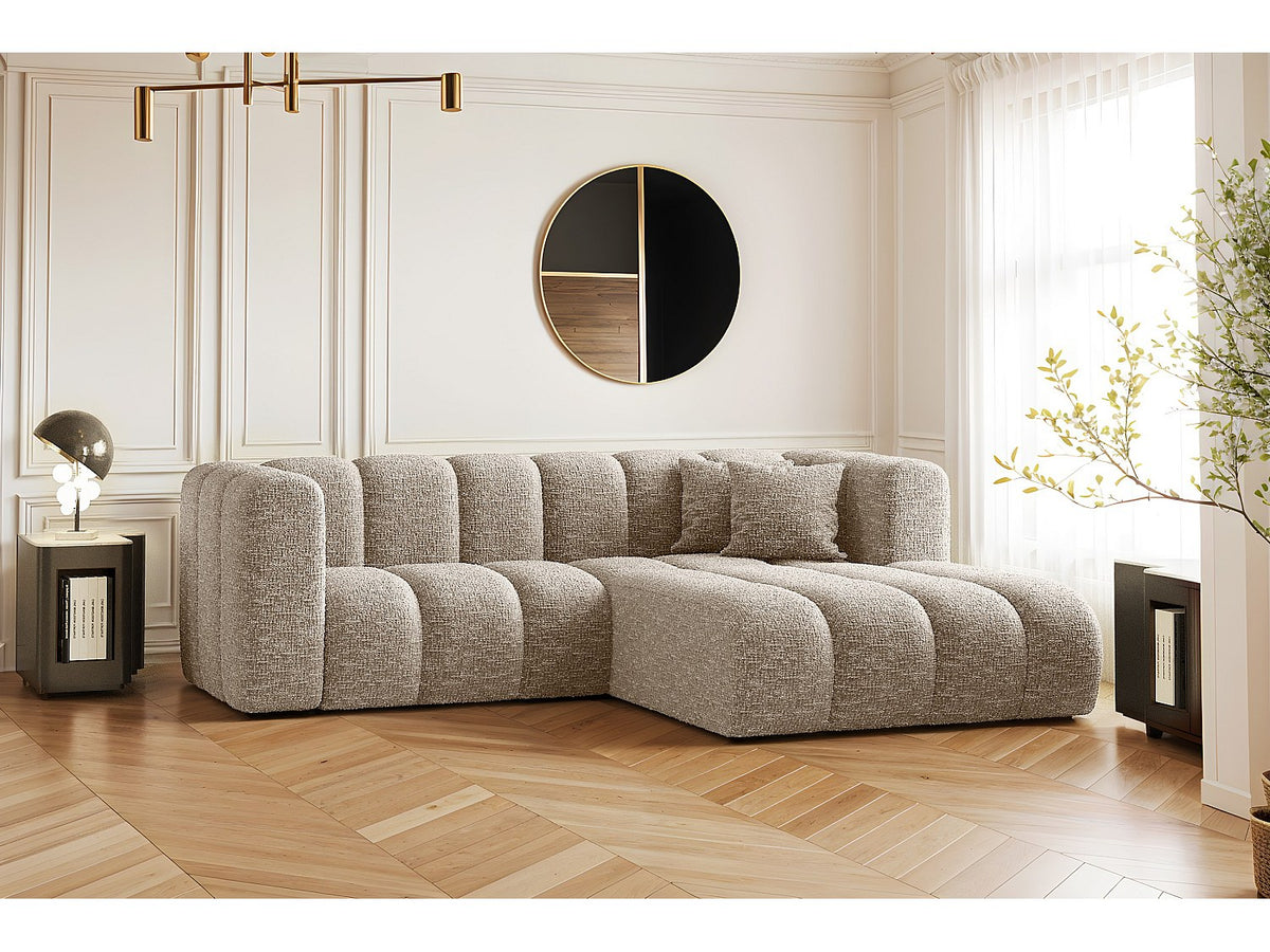 Canapé modulable beige tissu