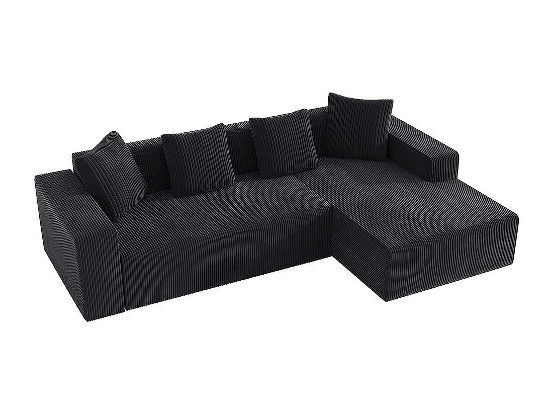 Canapé modulable noir tissu