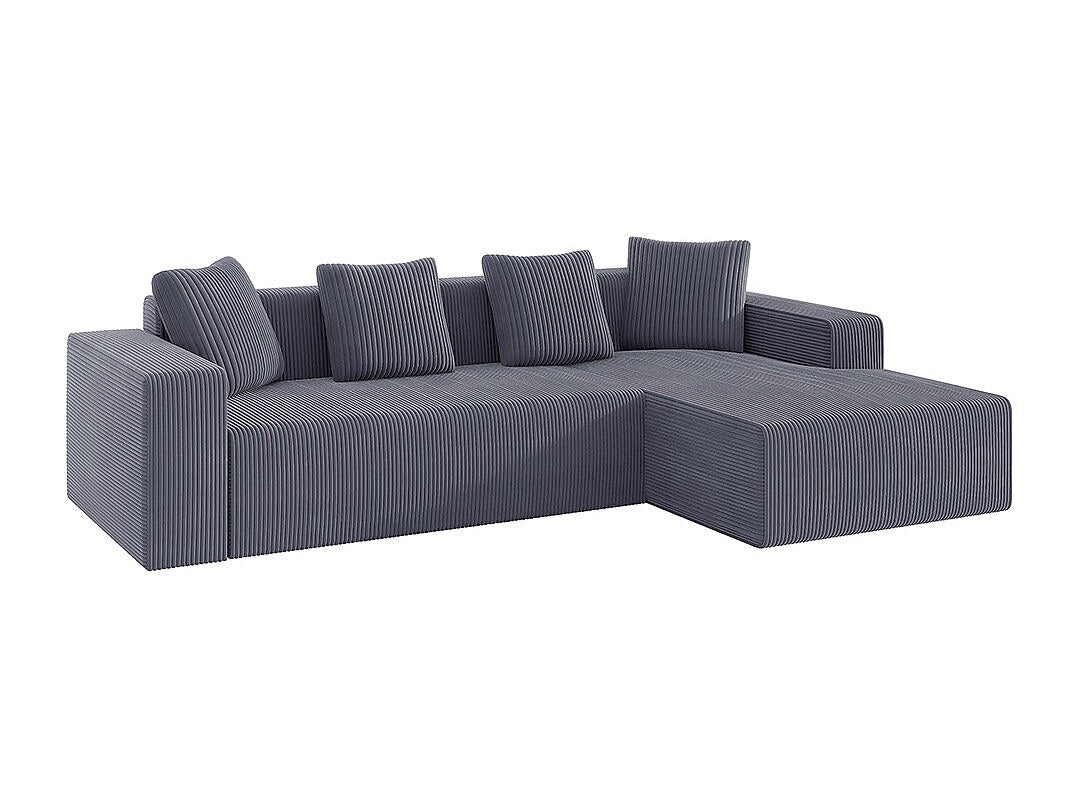 Canapé modulable gris tissu