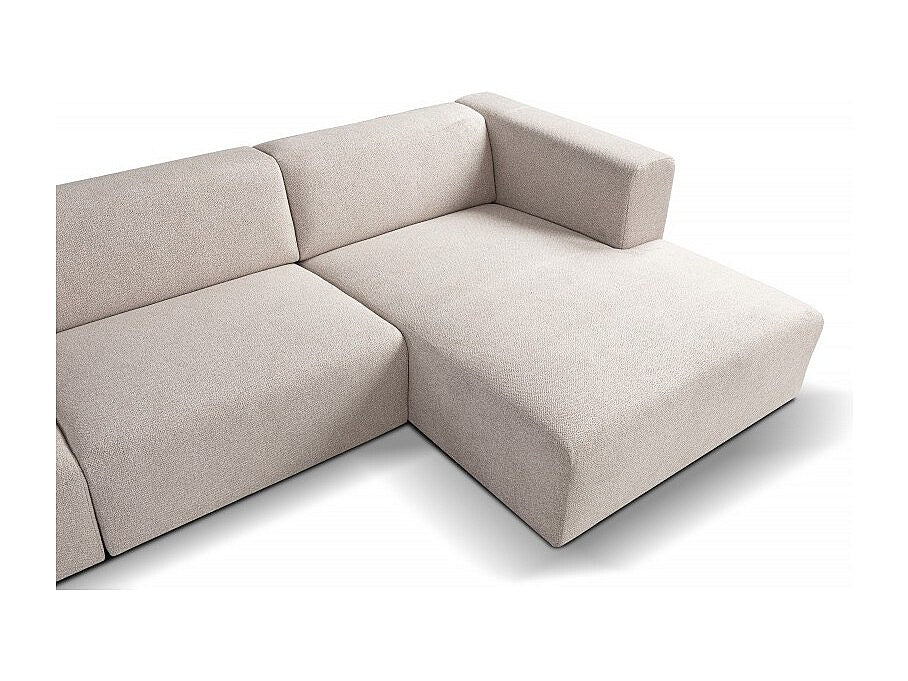 Angle pour canapé modulable 5 places beige tissu
