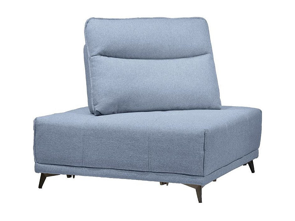 Angle pour canapé modulable bleu tissu - Gina