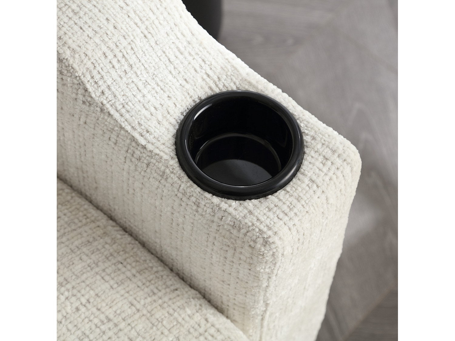 Pouf pour canapé modulable 4 places beige tissu