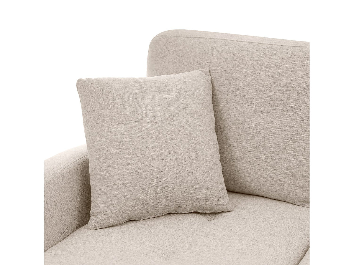 Méridienne pour canapé modulable 3 places beige tissu