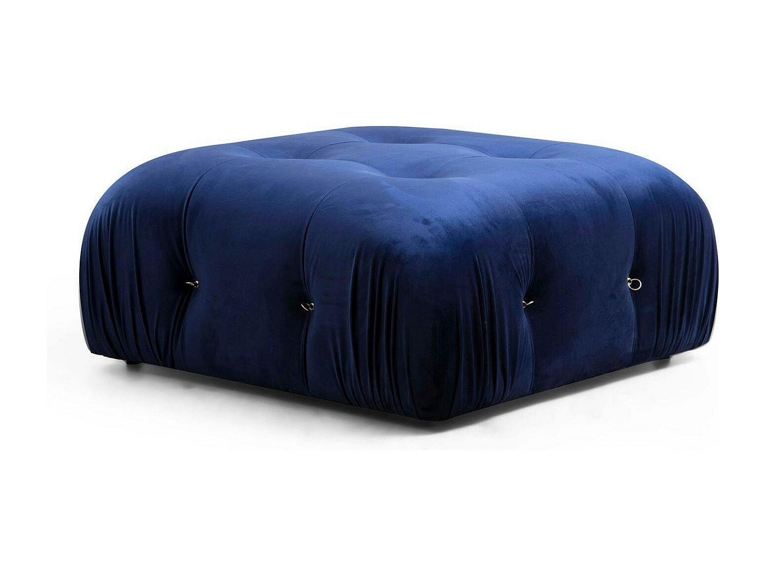 Angle pour canapé modulable bleu velours