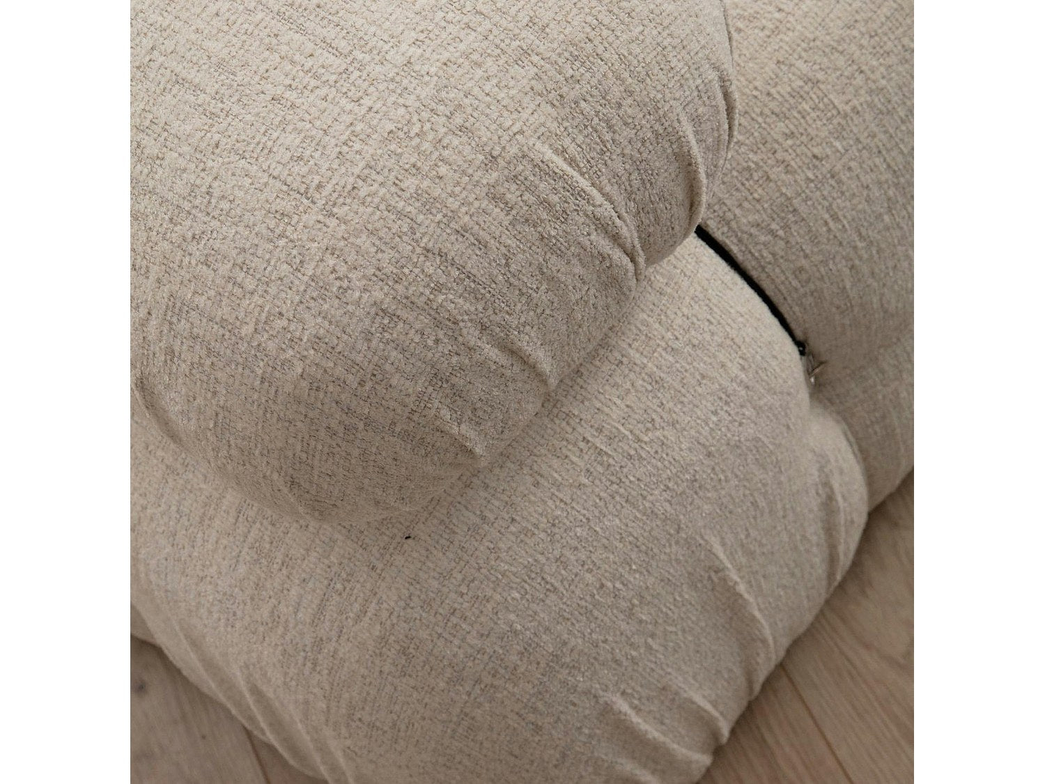 Angle pour canapé modulable beige tissu