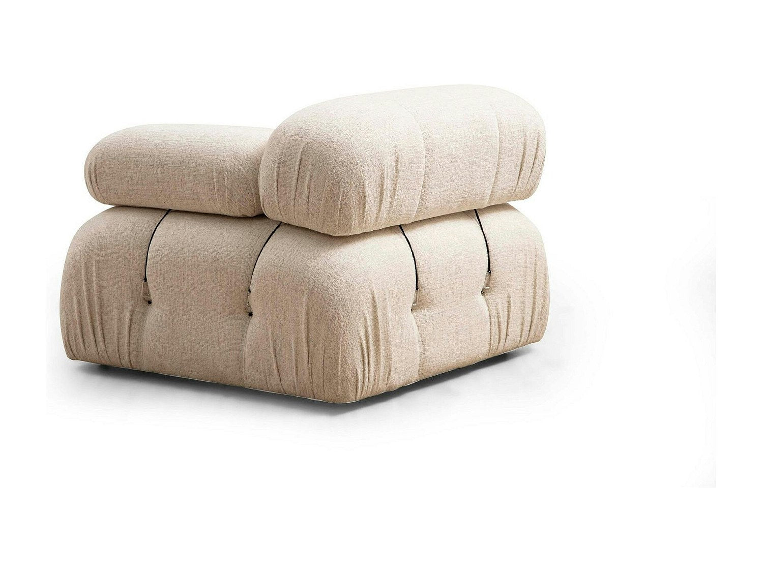 Angle pour canapé modulable beige tissu