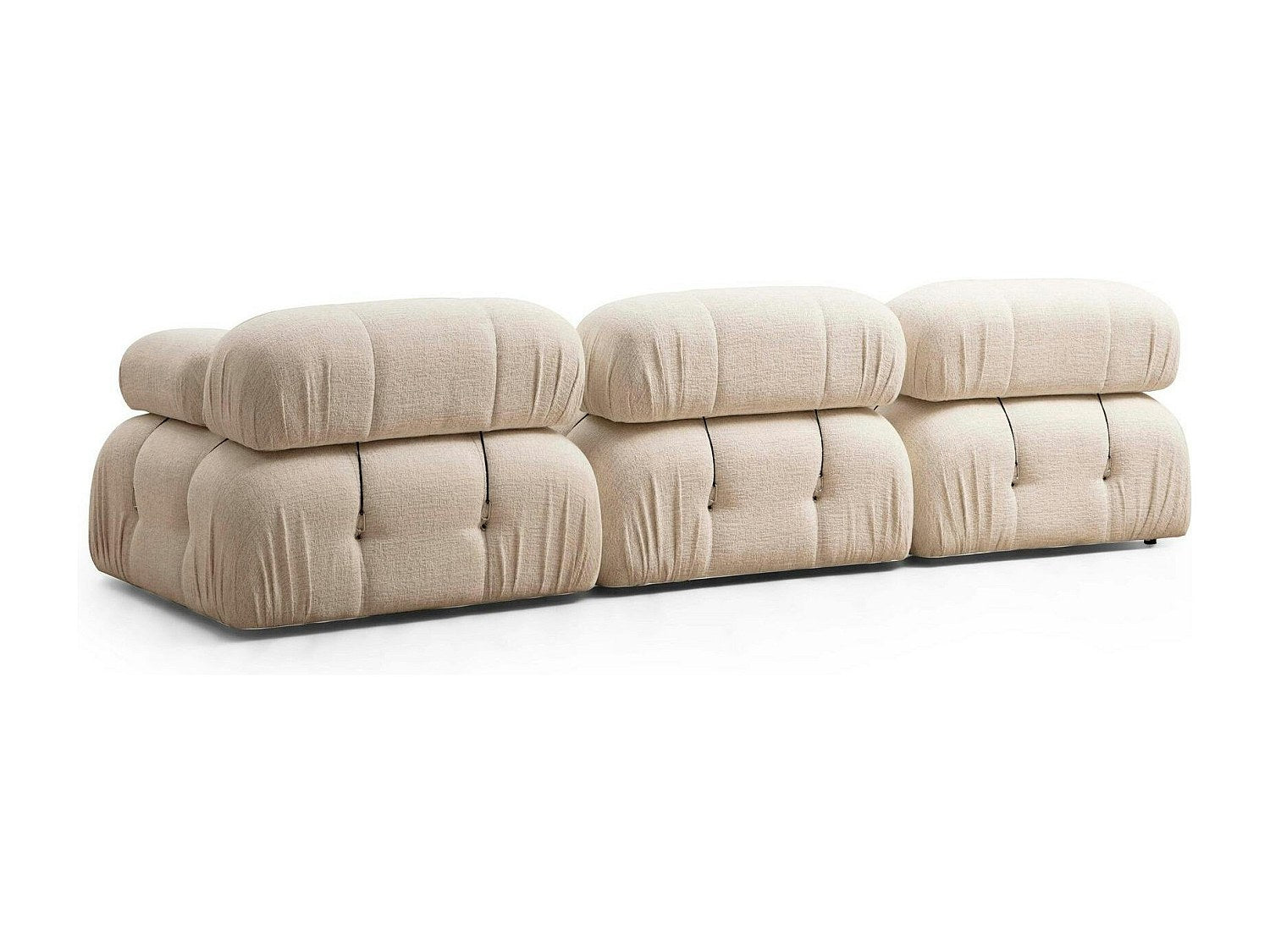 Angle pour canapé modulable beige tissu
