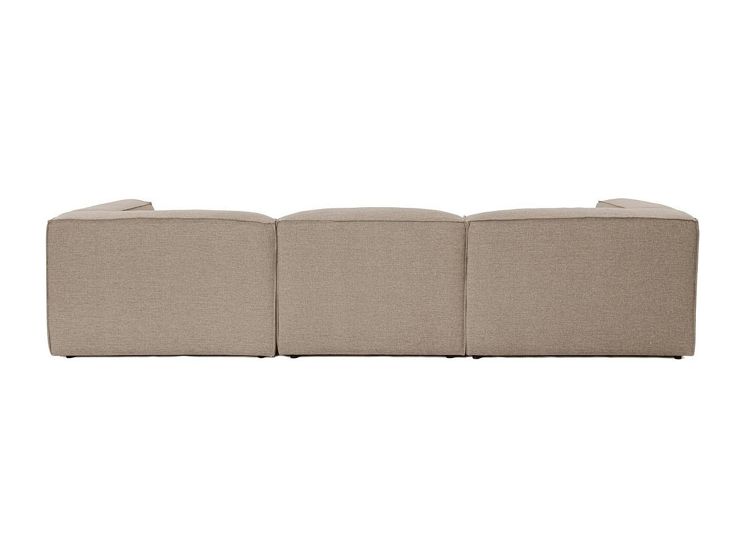 Angle pour canapé modulable taupe tissu