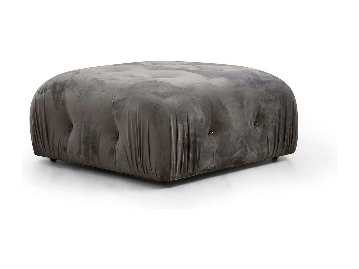 Angle pour canapé modulable gris velours