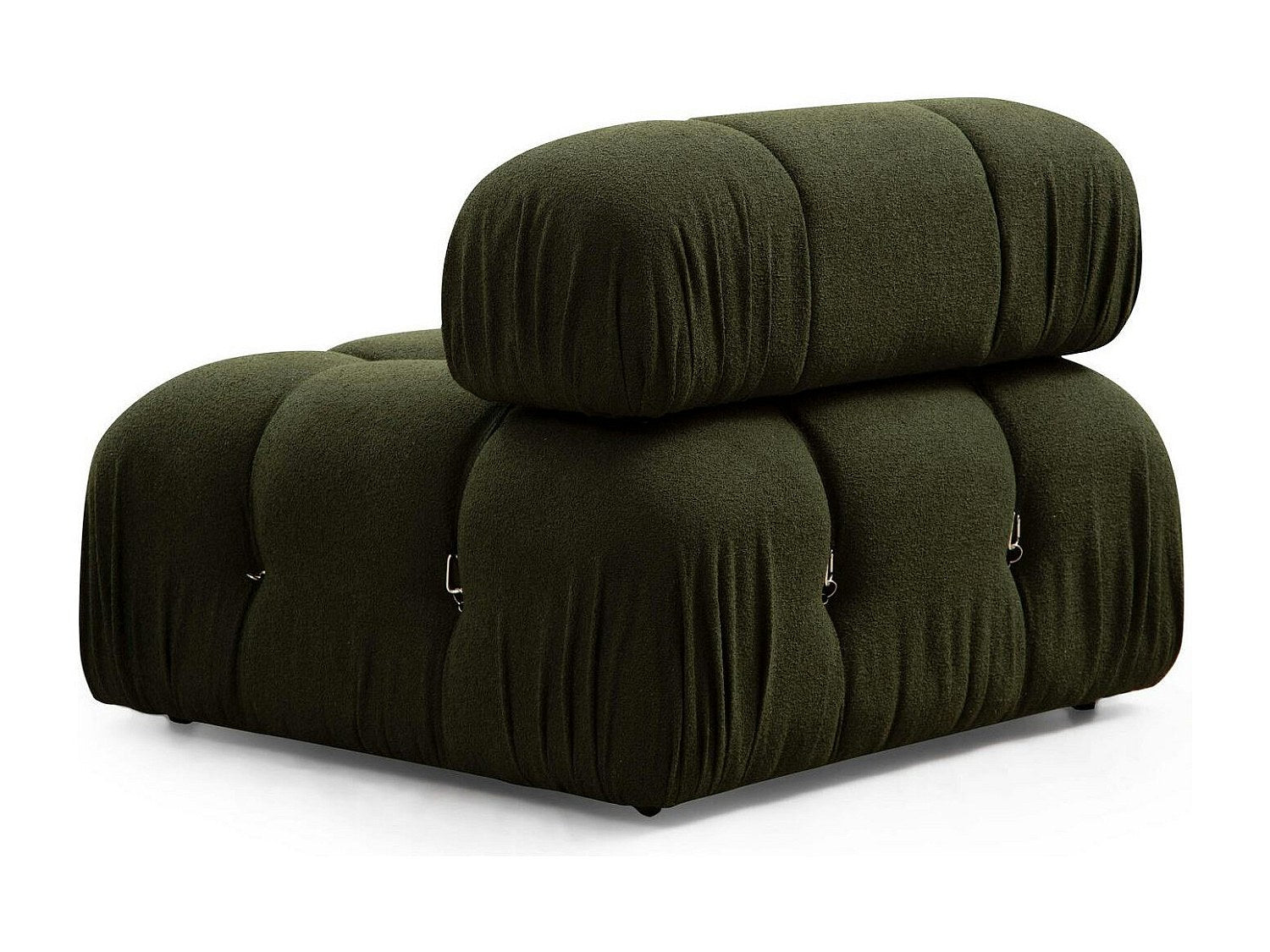 Angle pour canapé modulable vert tissu