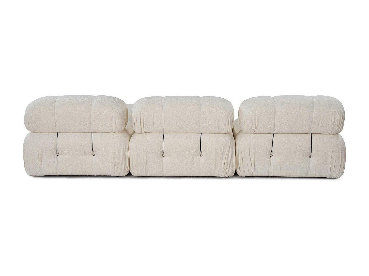 Angle pour canapé modulable blanc tissu