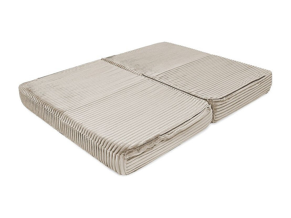 Canapé modulable convertible 2 places beige velours