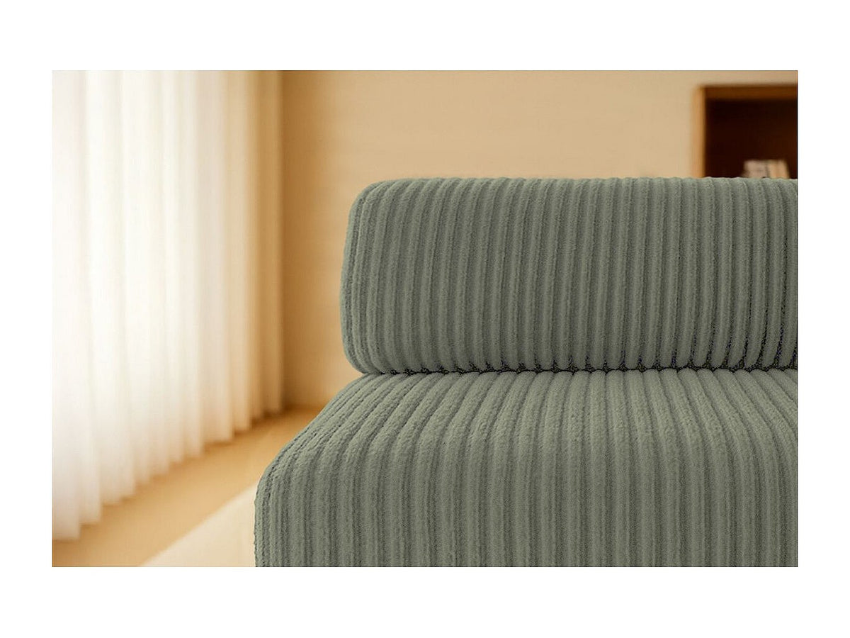 Canapé modulable convertible 2 places vert velours