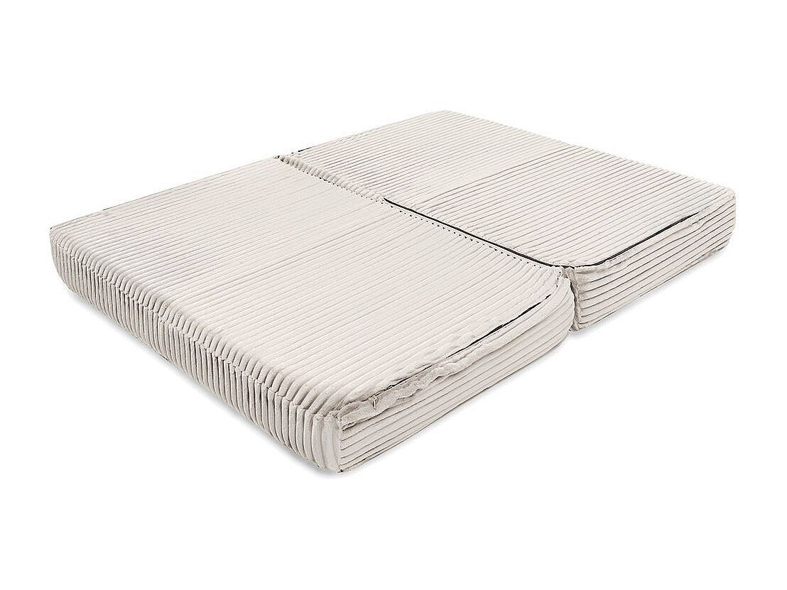 Canapé modulable convertible 2 places blanc velours