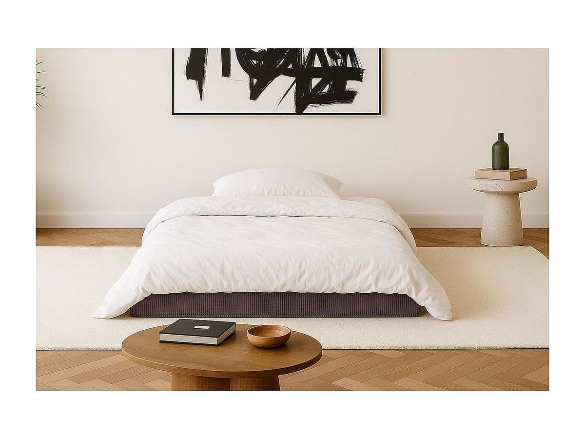 Canapé modulable convertible 2 places marron velours